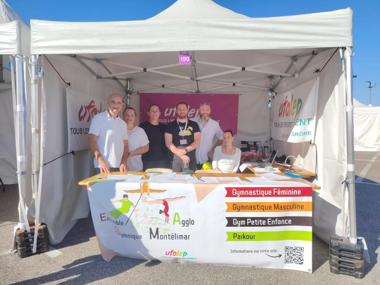 Stand du club EGMA Montélimar lors d’un événement