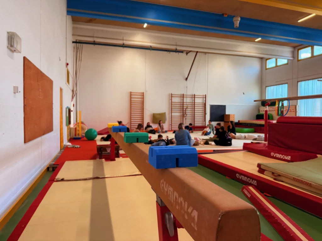 Séance d’entraînement dans la salle de gymnastique d’EGMA Montélimar