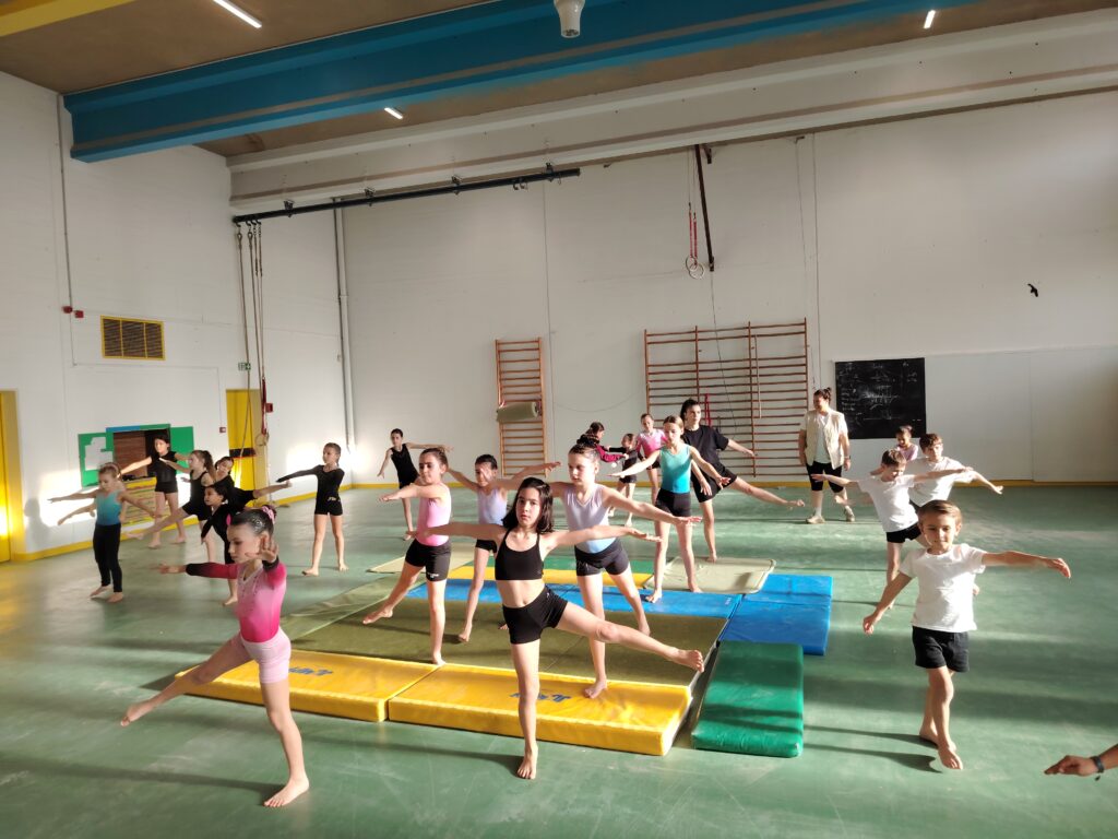 Entrainement jeune gymnaste